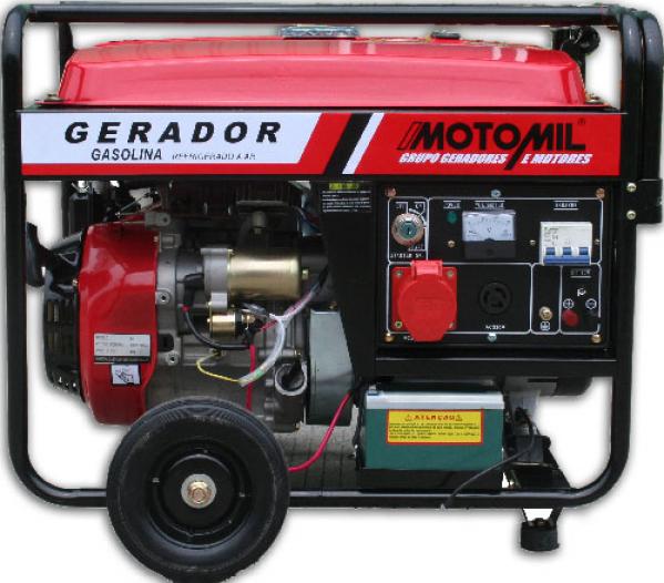 Gerador de energia Motomil MGT-8000CLE 7,0 kVA - partida elétrica - trifásico - 127V/220V