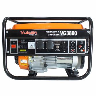 Gerador de energia Vulcan VG3800 3,0 kVA - partida manual - monofásico - 110V/220V