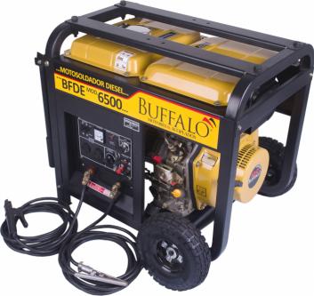 Gerador de energia Buffalo BFDE-6500 Motosoldador 2,0 kVA - partida elétrica - monofásico - 115V/230V