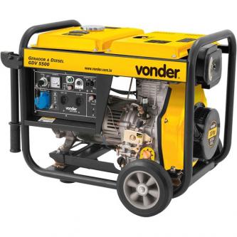 Gerador de energia Vonder GDV 5500 5,5 kVA - partida elétrica - monofásico - 110V/220V