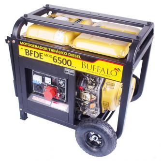 Gerador de energia Buffalo BFDE-6500 6,9 kVA - partida elétrica - trifásico - 380V