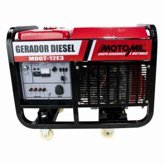 Gerador de energia Motomil MDGT-12E3 12,0 kVA - partida elétrica - trifásico - 220V/380V