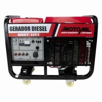 Gerador de energia Motomil MDGT-12E2 12,0 kVA - partida elétrica - trifásico - 127V/220V