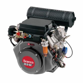 Motor Horizontal Branco BD-22.0 G2 22cv - Diesel - Partida Elétrica