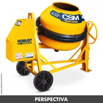 Betoneira Robust Rental CSM 400L 2CV 4 Polos - Monofásica - 220V
