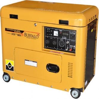 Gerador de energia Buffalo BFDE 8000 Silencioso Plus 6,5 kVA - partida elétrica - monofásico - 115V/230V