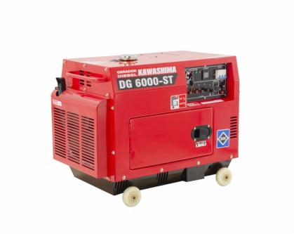 Gerador de energia Kawashima DG 6000-ST 6,2 kVA - partida elétrica - trifásico - 220V